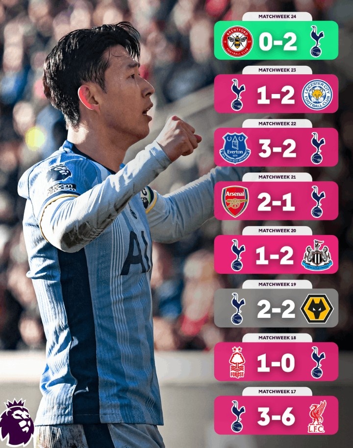  不容易！熱刺終結英超7輪不勝，此前7場(chǎng)僅1平6負
