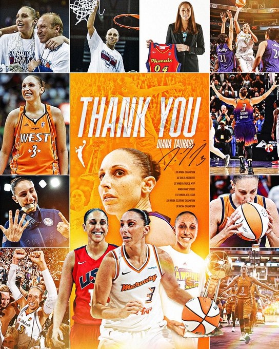  傳奇落幕！WNBA巨星陶樂(lè )西宣布退役 結束20年職業(yè)生涯