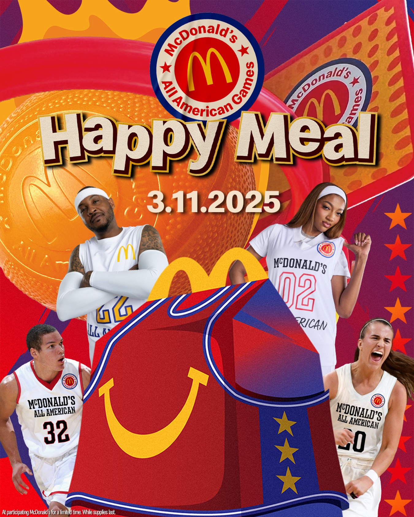 穿搭尺度大！WNBA球星安吉爾-里斯代言麥當勞全美高中籃球賽