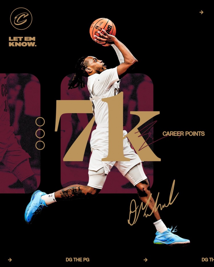  未來(lái)可期！加蘭騎士生涯得分達到7000分 隊史第11位！