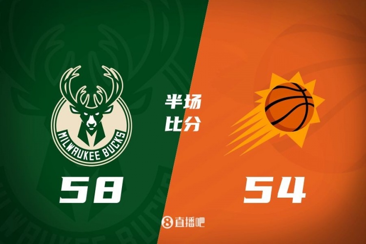  半場(chǎng)戰報：杜蘭特16分&布克15分5助 字母哥15分 太陽(yáng)落后雄鹿4分