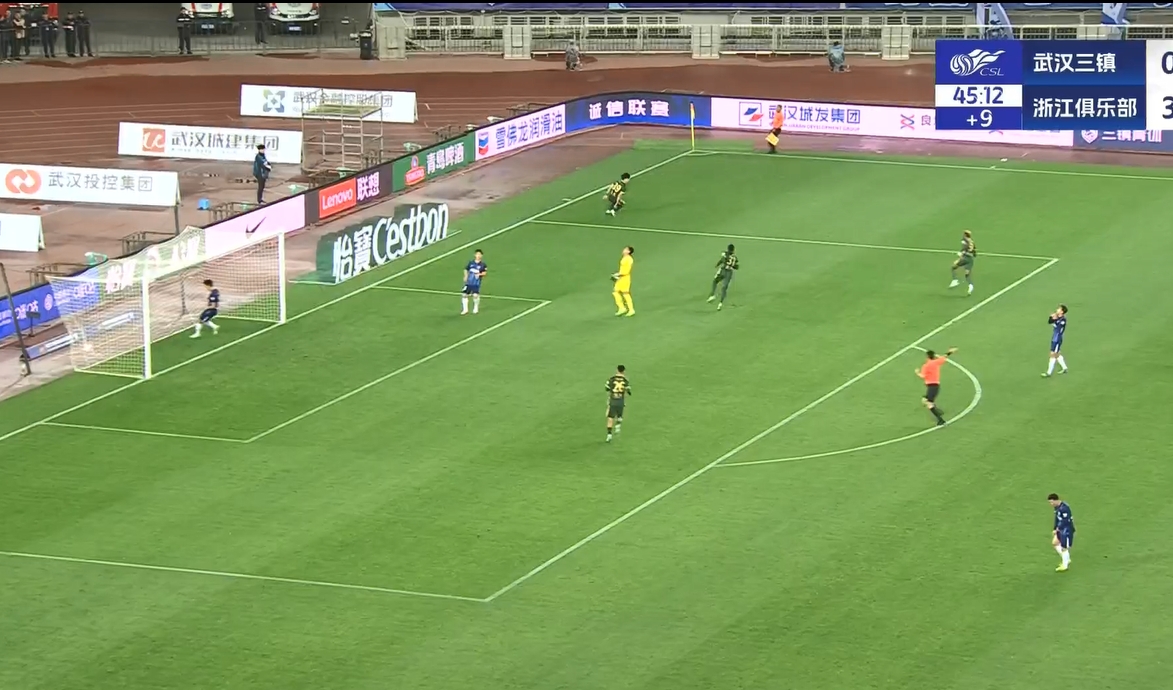  18歲王鈺棟中超處子球！三鎮后防白給，浙江半場(chǎng)4-0領(lǐng)先